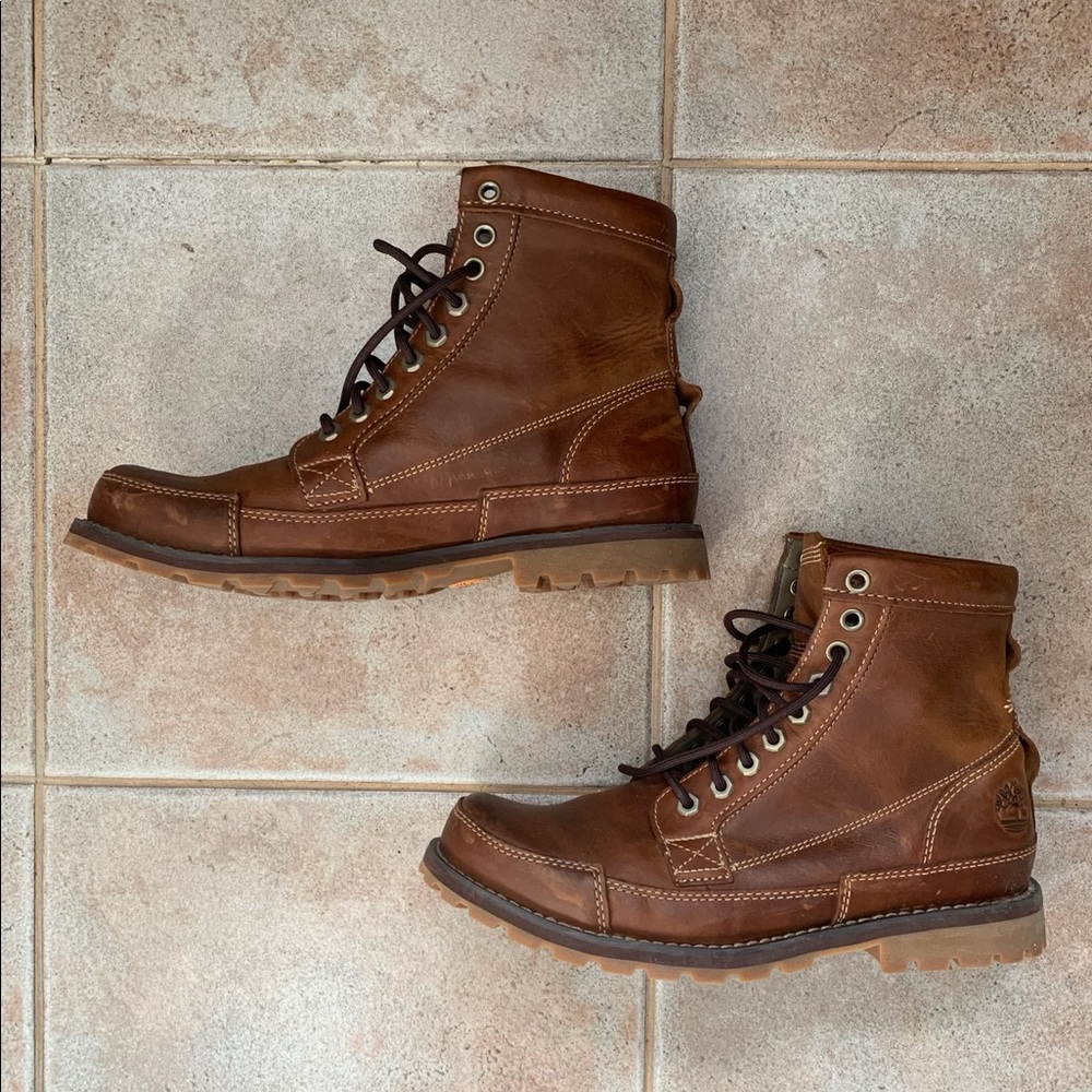 Timberland Earthkeepers Leather Combat Boot Size 9